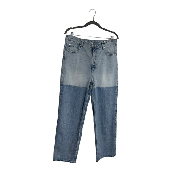 H&M Denim - H&M Jeans Womens Size 8 Loose Straight Ankle Light Wash Denim High Rise